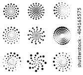 Abstract Dotted Spirals Vector...