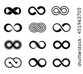 infinity symbol set | Shutterstock . vector #451963705