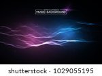 Music Abstract Background Blue. ...