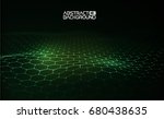 green technology background.... | Shutterstock .eps vector #680438635