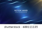3d glowing abstract digital... | Shutterstock .eps vector #688111135