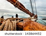 Tall Ship Schooner Sailing On...