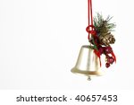 Isolated Hanging Jingle Bell