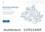 business project startup modern ... | Shutterstock .eps vector #1159213405