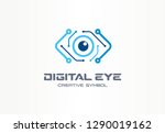 digital eye creative symbol... | Shutterstock .eps vector #1290019162