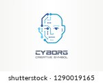 ai robot technology creative... | Shutterstock .eps vector #1290019165