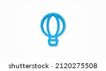 air balloon 3d line flat color... | Shutterstock .eps vector #2120275508