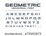 Geometric Font. Technology ...