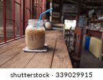 Iced Coffee In Jug  Jar  Mug...