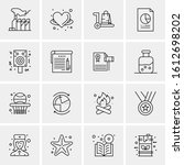 16 business universal icons... | Shutterstock .eps vector #1612698202