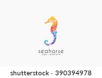 Seahorse Logo. Sea Logo. Water...