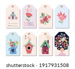spring time hang tags  labels... | Shutterstock .eps vector #1917931508