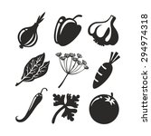 icons with foods | Shutterstock .eps vector #294974318