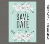 save the date wedding... | Shutterstock .eps vector #426913558