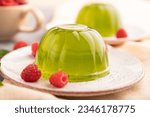 Mint and raspberry green jelly...