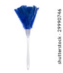 A Blue Feather Duster Isolated...