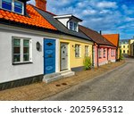 street scene from the swedish... | Shutterstock . vector #2025965312