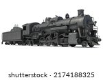 Vintage Steam Old Train...