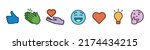 Icons Logo Set Reactions Emoji...