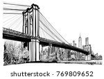 Brooklyn Bridge In New York  ...