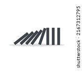 falling dominoes on a white... | Shutterstock .eps vector #2167312795