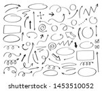 doodle vector arrows and design ... | Shutterstock .eps vector #1453510052