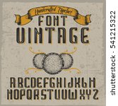 Handcrafted 'vintage' Font With ...