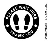 please wait here thank you keep ... | Shutterstock .eps vector #1725252682