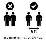social distancing keep your... | Shutterstock .eps vector #1729376482
