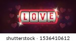 love game. casino. slot machine.... | Shutterstock .eps vector #1536410612