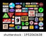 sticker pack. price stickers.... | Shutterstock .eps vector #1952063638