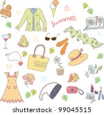 spring summer season background | Shutterstock .eps vector #99045515