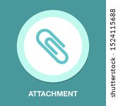paper clip attachment icon  ... | Shutterstock .eps vector #1524115688