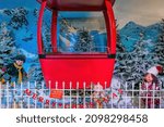 Small photo of Lacock, Chippenham,UK - December 16, 2018: Winter Wonderland display in Whitehall garden centre, near Lacock in Wiltshire, England.