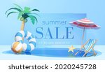 3d refreshing summer sale... | Shutterstock .eps vector #2020245728