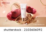 modern luxury cosmetic ad... | Shutterstock .eps vector #2103606092