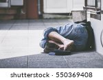 Homeless Man Sleeps On The...