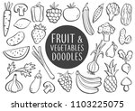 collection of hand drawn... | Shutterstock .eps vector #1103225075