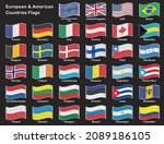 flags of europe countries and... | Shutterstock .eps vector #2089186105