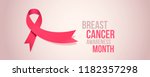 october  breast cancer... | Shutterstock .eps vector #1182357298