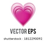 the isolated vector glossy pink ... | Shutterstock .eps vector #1812290092