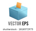 the isolated vector blue ballot ... | Shutterstock .eps vector #1818572975