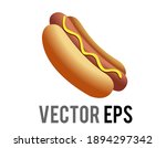 the isolated vector fast food... | Shutterstock .eps vector #1894297342