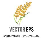 the vector rice plant icon ... | Shutterstock .eps vector #1938963682