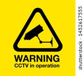 A Cctv In Operation Warning Sign