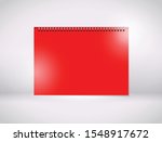 a red paper wiro bind  | Shutterstock .eps vector #1548917672