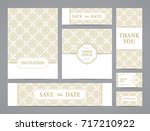 set of ornate vector cards.... | Shutterstock .eps vector #717210922