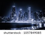 Glowing Chicago Skyline At...