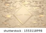 gold luxury banner. golden... | Shutterstock .eps vector #1553118998