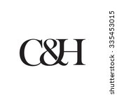 c h initial logo. ampersand... | Shutterstock .eps vector #335453015